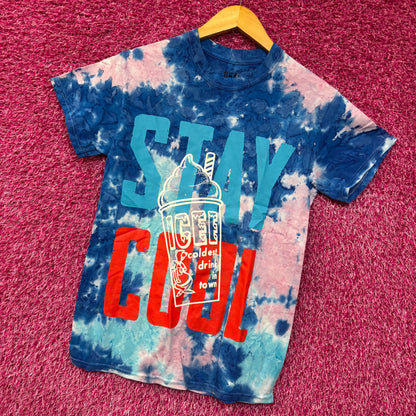 Icee Coldest Drink Stay Cool Tie Dye T-Shirt Small