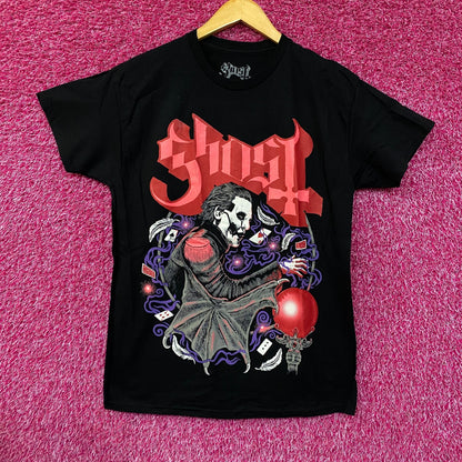 Ghost Cardinal Copia Crystal Ball Cards Heavy Metal Rock T-Shirt Medium