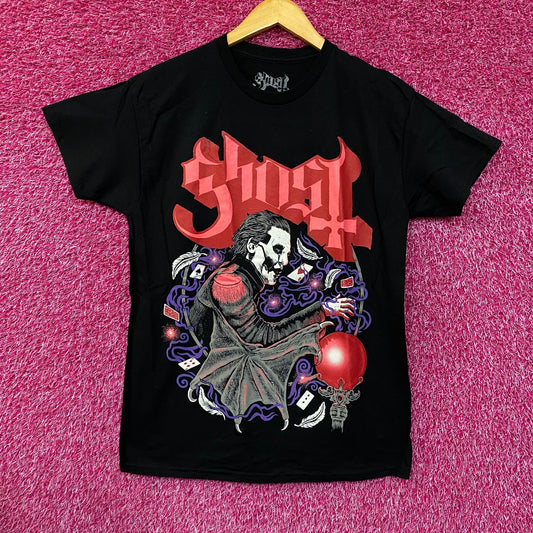 Ghost Cardinal Copia Crystal Ball Cards Heavy Metal Rock T-Shirt Medium
