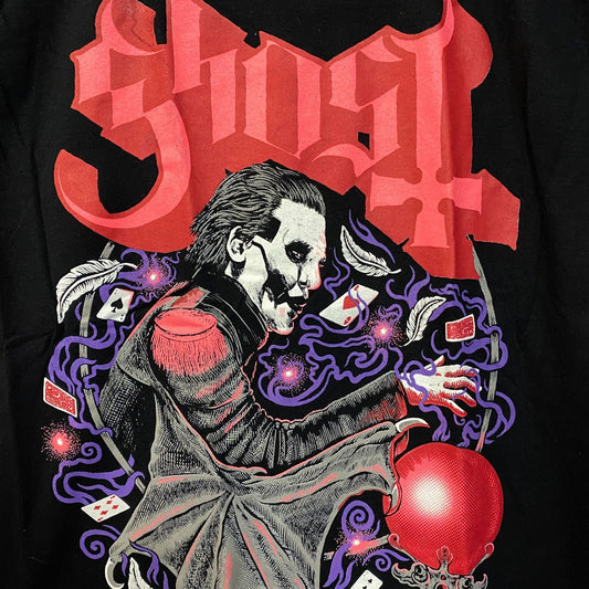 Ghost Cardinal Copia Crystal Ball Cards Heavy Metal Rock T-Shirt Medium