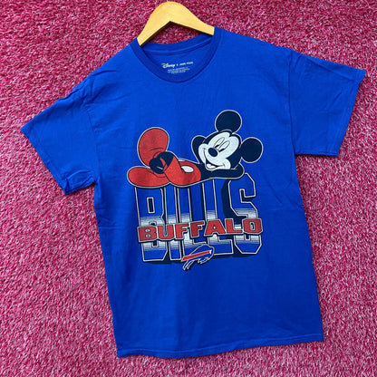 Junk Food X Mickey Mouse NFL Buffalo Bills Blue T-Shirt Small
