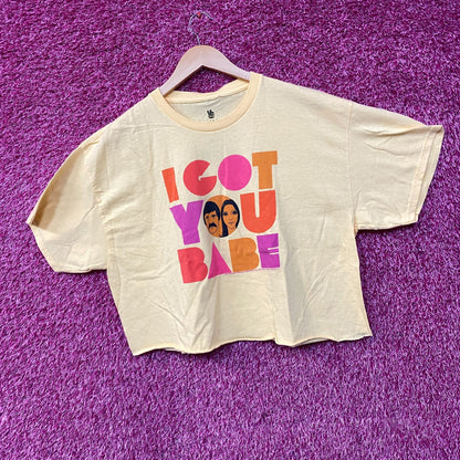 Sonny and Cher I Got You Babe Crop top Size Large