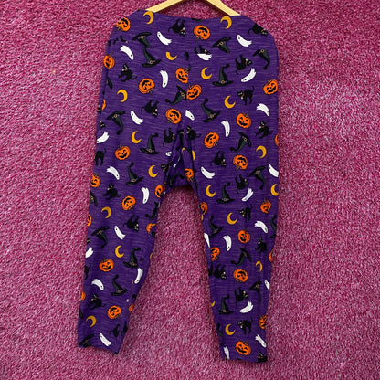 Terra & Sky Halloween-Themed Purple Leggings 4X
