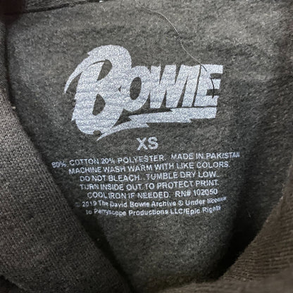 David Bowie Ziggy Stardust Black Women's Hoodie size XS