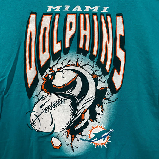 Junk Food Clothing NFL Miami Dolphins Breakthrough Flea Market Tee Large