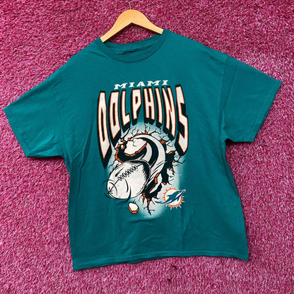 Junk Food Clothing NFL Miami Dolphins Breakthrough Flea Market Tee Large