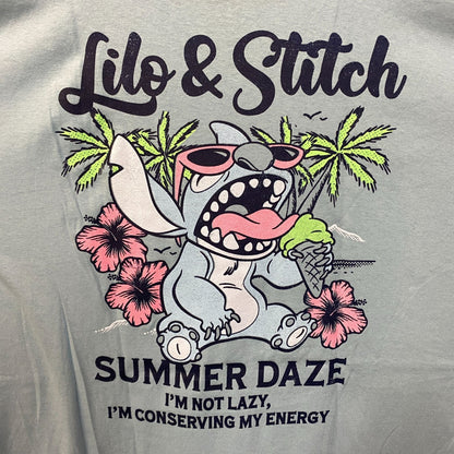 Disney Lilo & Stitch Summer Daze Blue T-Shirt XL