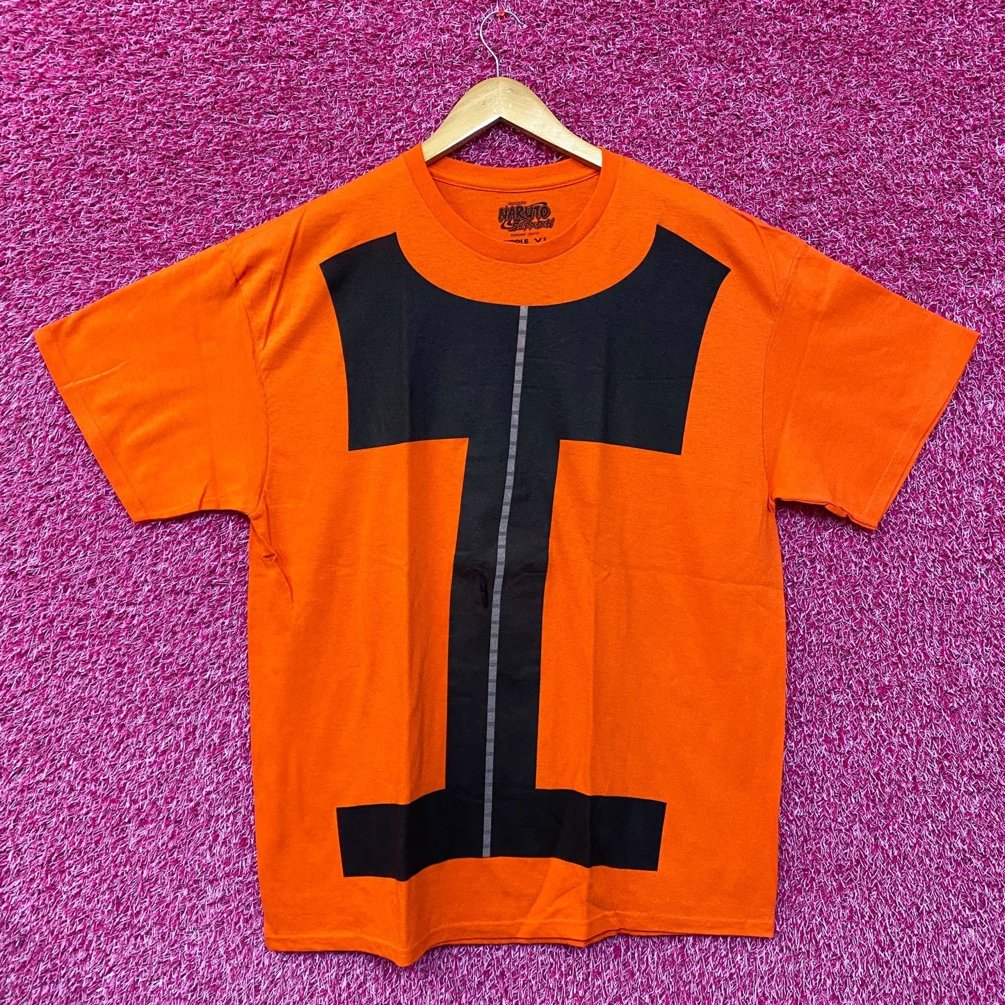 Naruto shippuden anime orange Tshirt size Extra Large