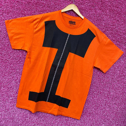 Naruto shippuden anime orange Tshirt size Extra Large