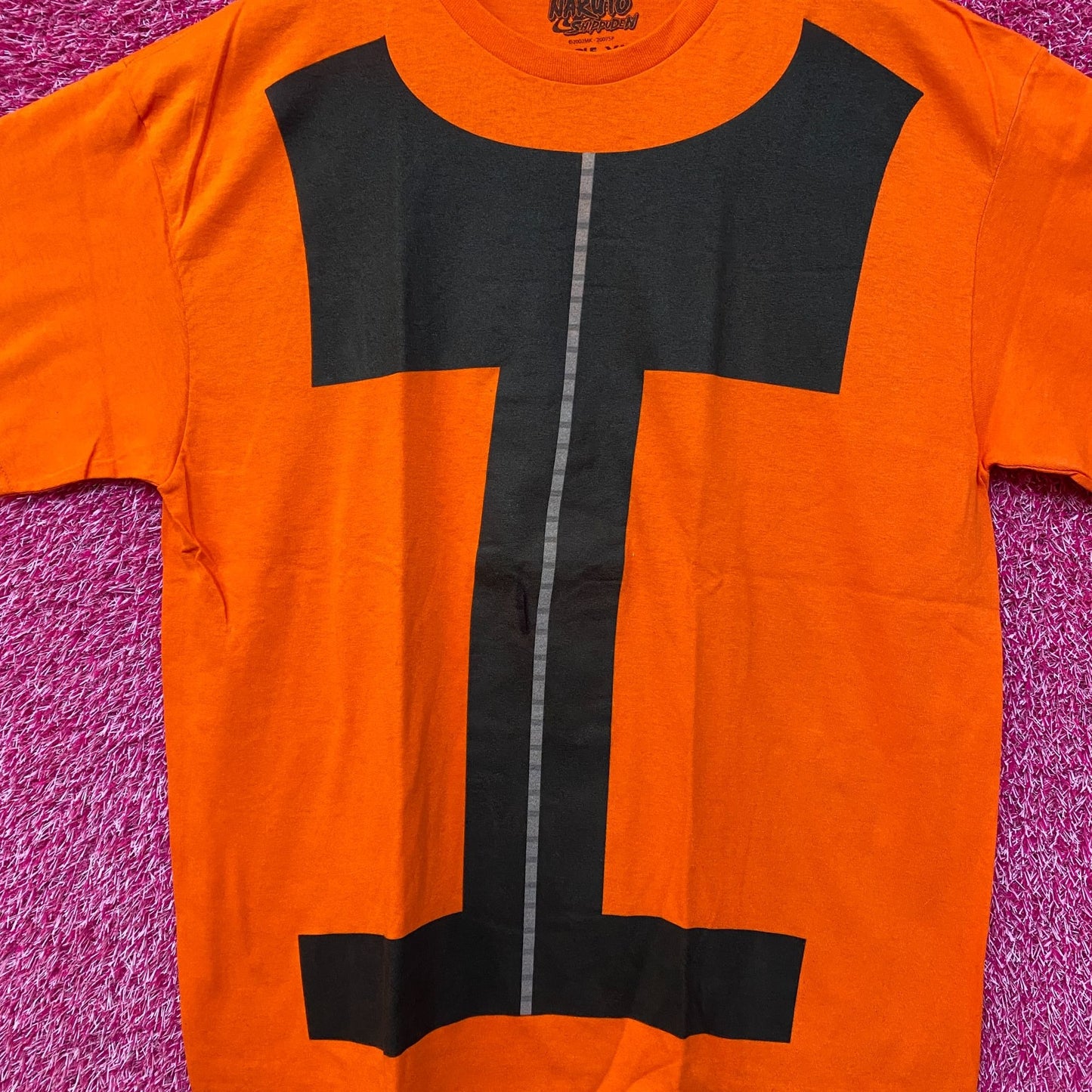 Naruto shippuden anime orange Tshirt size Extra Large