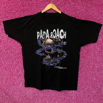 Papa Roach Rock Nu Metal Distressed Tshirt size extra large