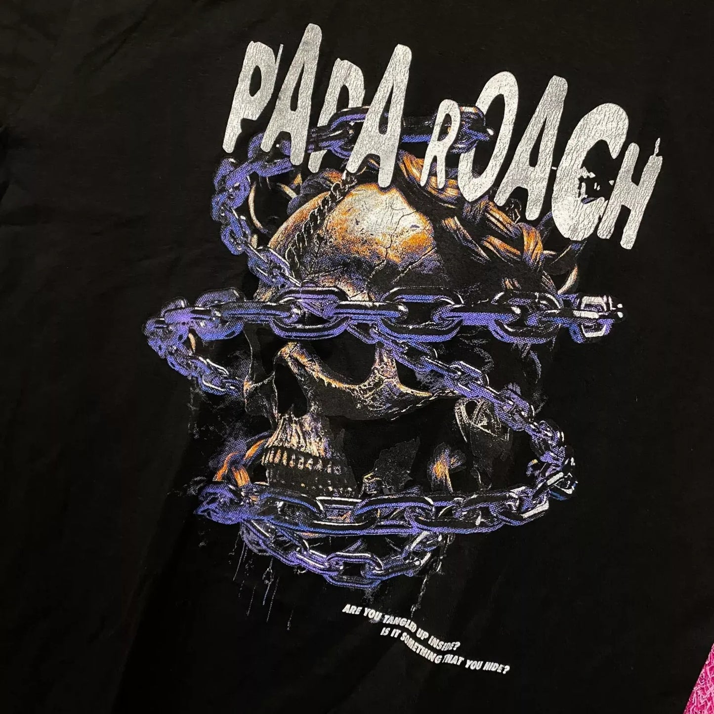 Papa Roach Rock Nu Metal Distressed Tshirt size extra large