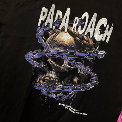Papa Roach Rock Nu Metal Distressed Tshirt size extra large
