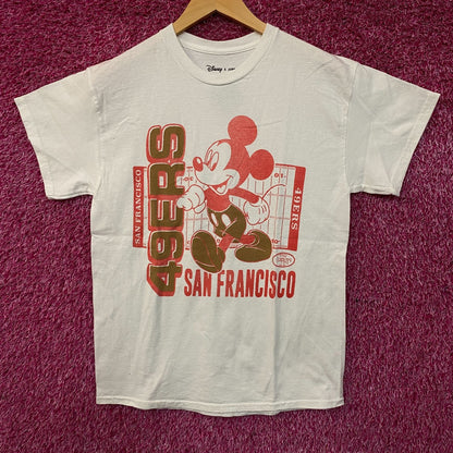 Disney x Junk Food Clothing San Francisco 49ers Mickey Field T-Shirt Small