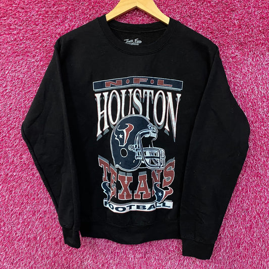 Junk Food Clothing NFL Houston Texans Helmet Logo Crewneck Sweatshirt XS