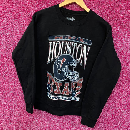 Junk Food Clothing NFL Houston Texans Helmet Logo Crewneck Sweatshirt XS