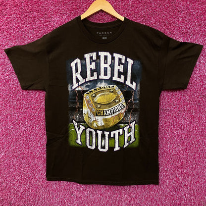 PacSun "Rebel Youth" League Champions Graphic T-Shirt Medium