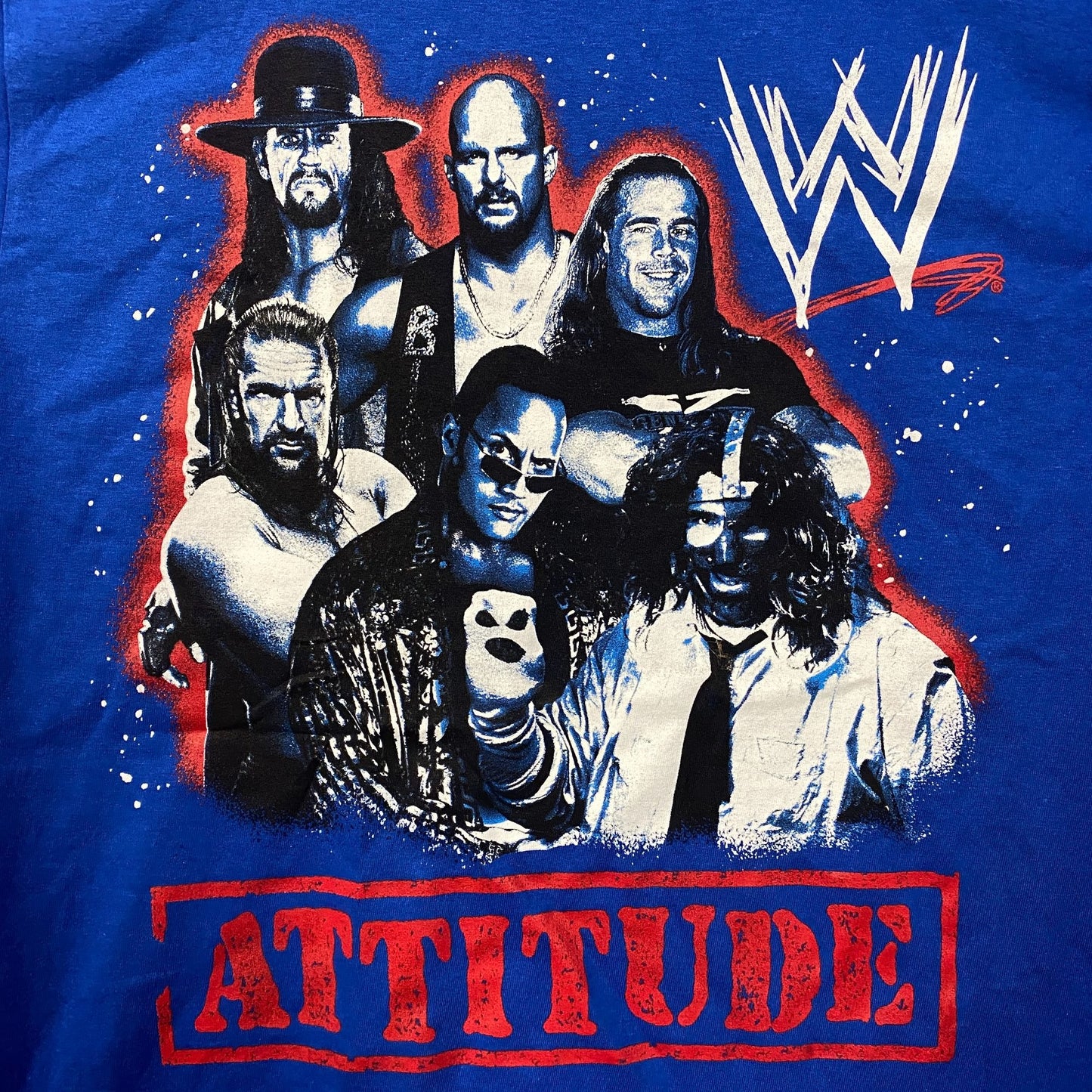 WWE Attitude Era  Graphic Design T-shirt Small