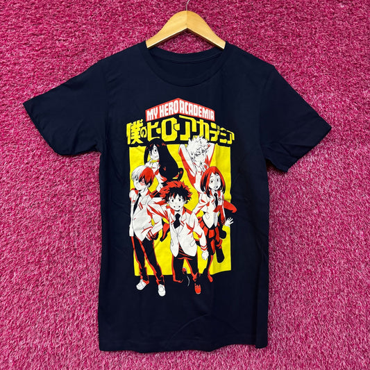 My Hero Academia Izuku Midoriya and Friends Anime T-Shirt Small