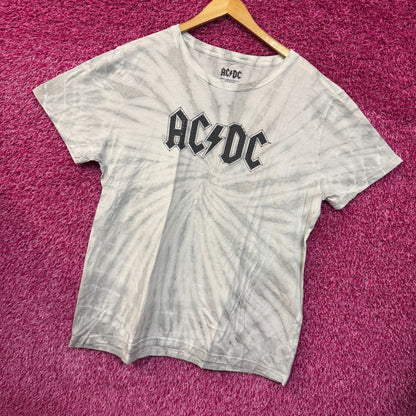 AC/DC Bedazzled Spell Out Logo Hard Rock Band Tie Dye 2XL