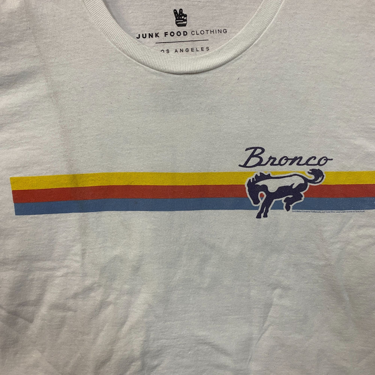Junk Food Clothing "Bronco 66" Graphic Women's Crop Tee Medium