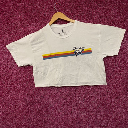 Junk Food Clothing "Bronco 66" Graphic Women's Crop Tee Medium