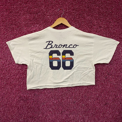 Junk Food Clothing "Bronco 66" Graphic Women's Crop Tee Medium