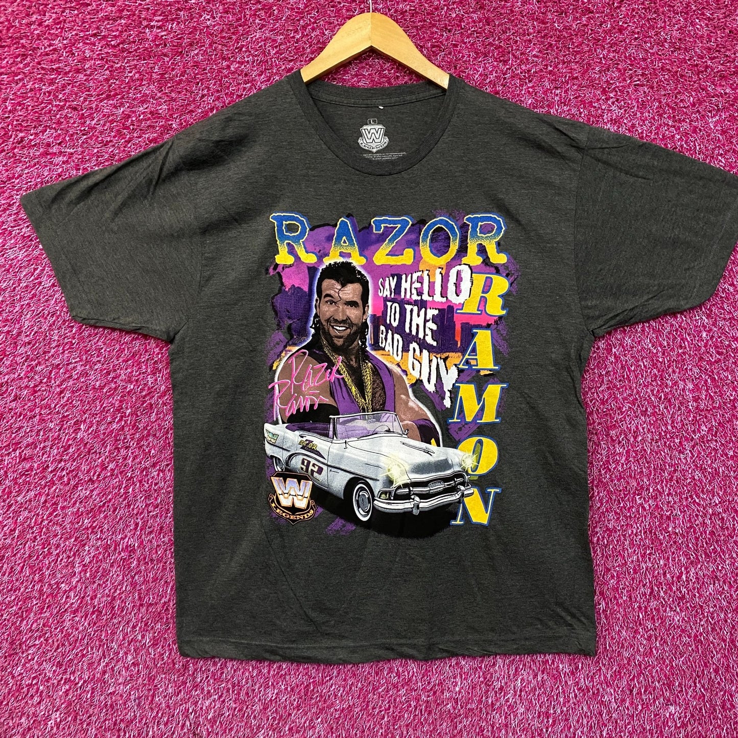 WWE Razor Ramon Say Hello To The Bad Guy T-Shirt Large
