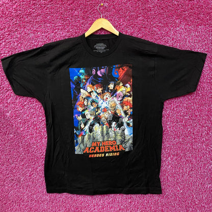 My Hero Academia Heroes Rising Movie Poster Promo Graphic Design Anime T-Shirt XL