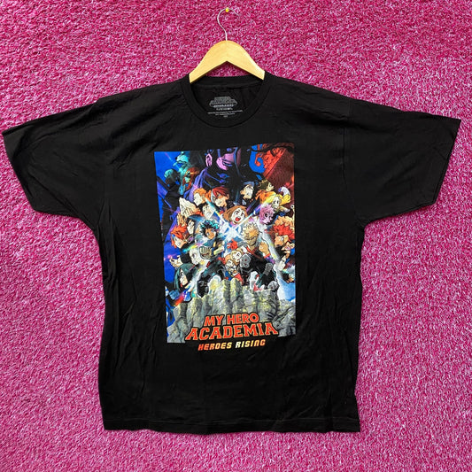 My Hero Academia Heroes Rising Movie Poster Promo Graphic Design Anime T-Shirt XL