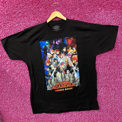 My Hero Academia Heroes Rising Movie Poster Promo Graphic Design Anime T-Shirt XL