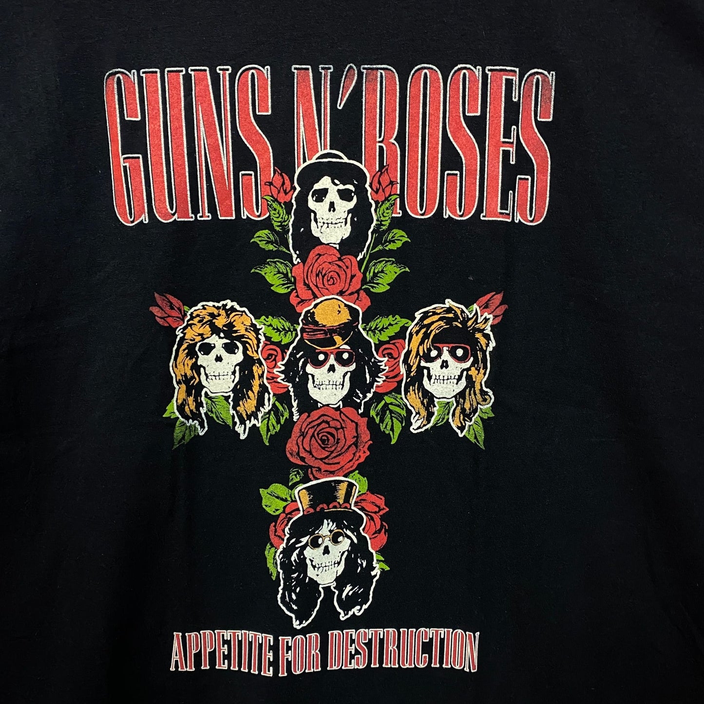 Guns N' Roses Appetite for Destruction Rock Band T-Shirt Large