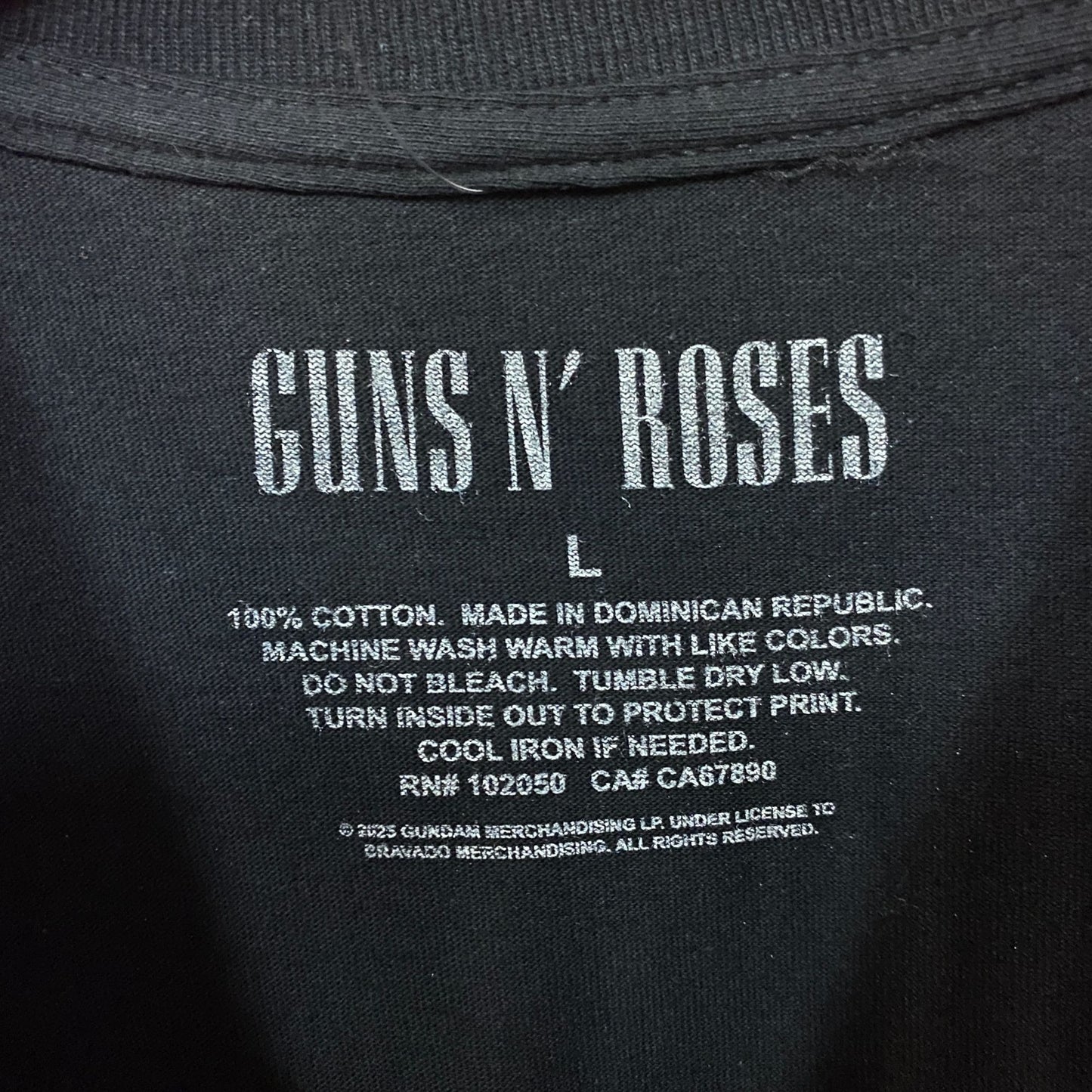 Guns N' Roses Appetite for Destruction Rock Band T-Shirt Large
