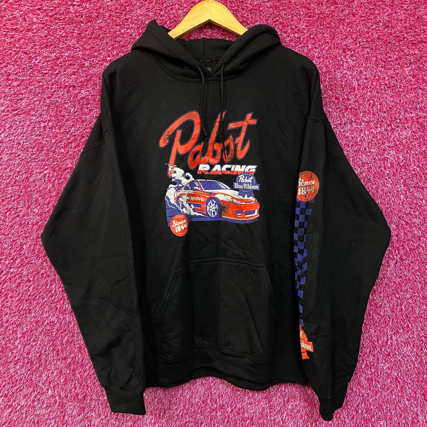 Pabst Blue Ribbon Racing Since 1844 Hoodie XL
