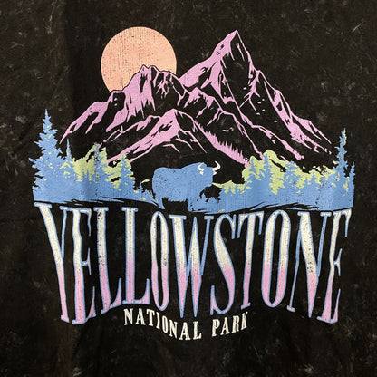 Pretty Rebel Yellowstone National Park Crop Graphic Tee Medium