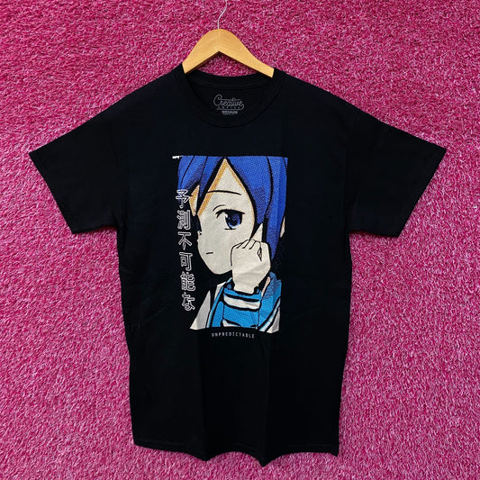Creative Unpredictable Anime Girl Tshirt size medium