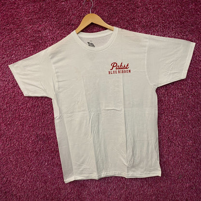 Pabst Blue Ribbon Vintage Beer Can Graphic T-Shirt Large
