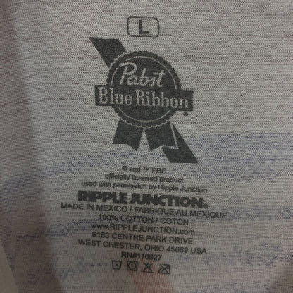 Pabst Blue Ribbon Vintage Beer Can Graphic T-Shirt Large