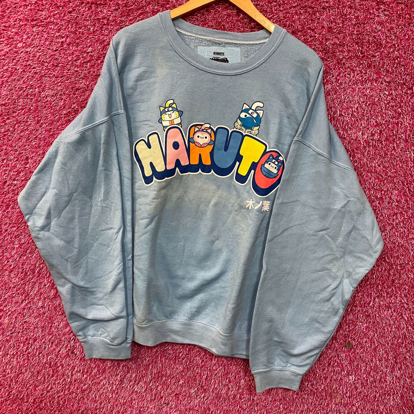 Nyaturo Kawaii Oversize Naruto Anime Crewneck Sweater XL