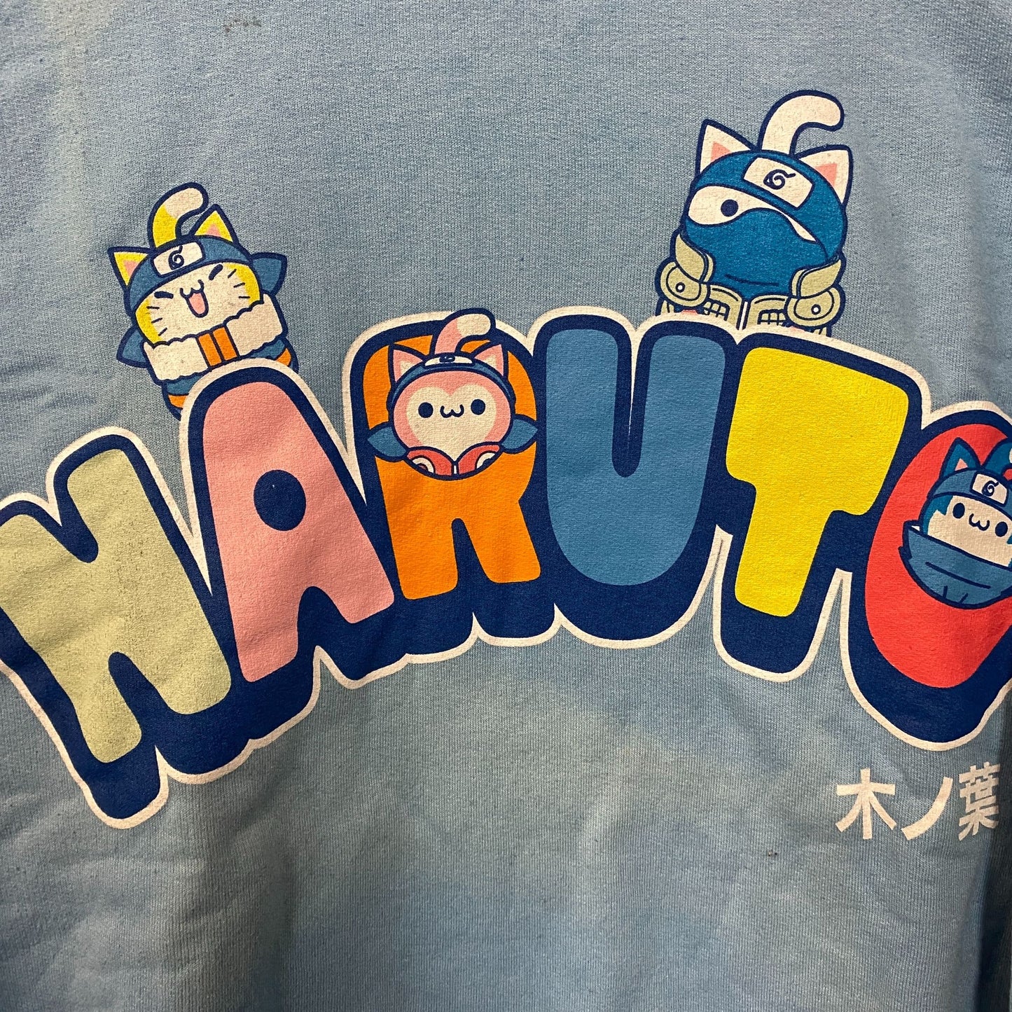 Nyaturo Kawaii Oversize Naruto Anime Crewneck Sweater XL