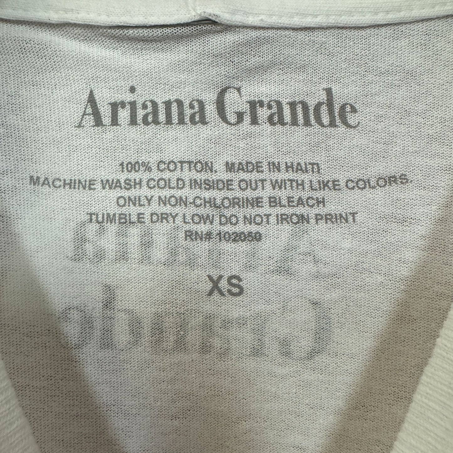 Ariana Grande Sweetener Tour white Tshirt size XS