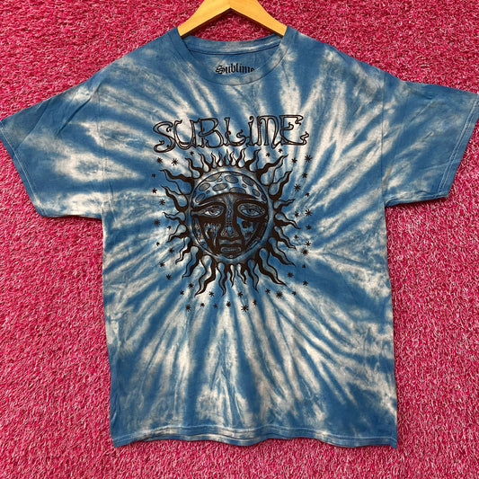 Sublime Sun Face Tie Dye Rock T-Shirt Large