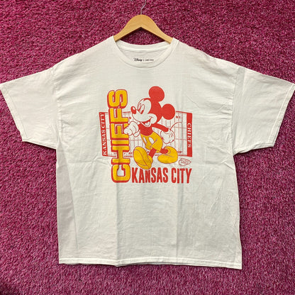 Disney x Junk Food NFL Kansas City Chiefs Mickey Mouse Field T-Shirt XL
