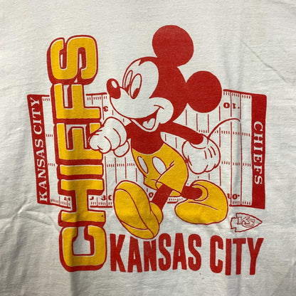 Disney x Junk Food NFL Kansas City Chiefs Mickey Mouse Field T-Shirt XL