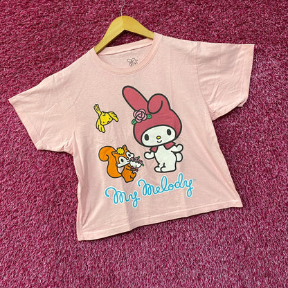 Sanrio My Melody Animal Friends Kawaii Crop Top Small