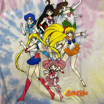 Sailor Moon Sailor Scouts Pastel Tie Dye Anime Graphic Design Tank Top