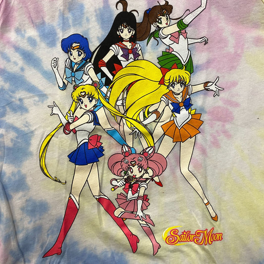 Sailor Moon Sailor Scouts Pastel Tie Dye Anime Graphic Design Tank Top
