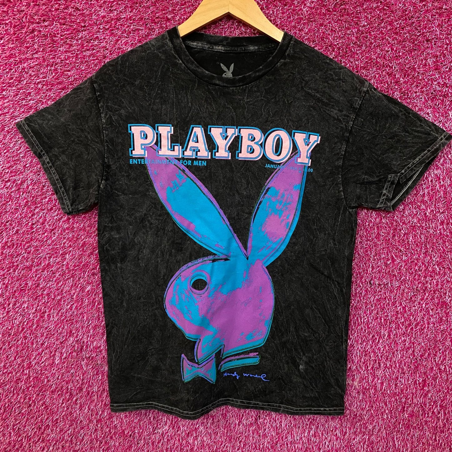 Playboy January 1986 Pop Art Cover Graphic T-Shirt Medium