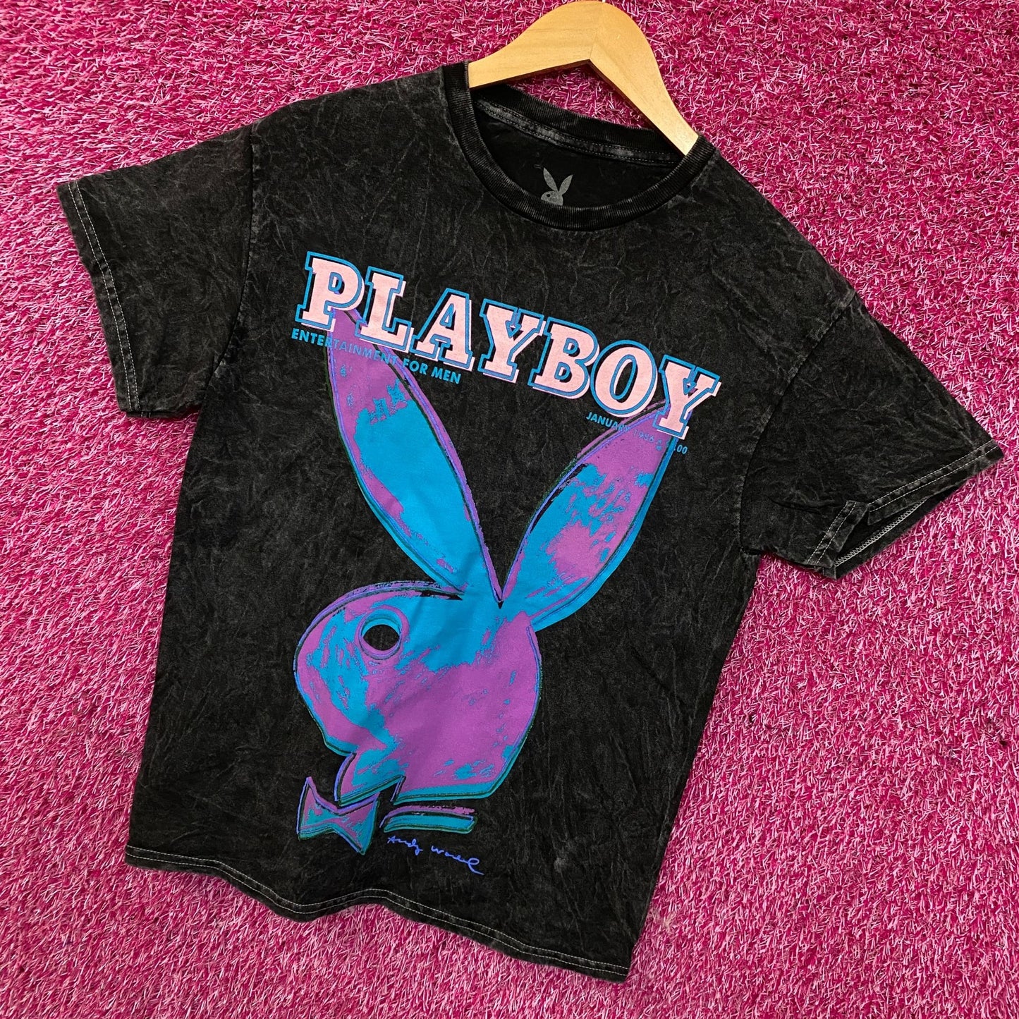 Playboy January 1986 Pop Art Cover Graphic T-Shirt Medium