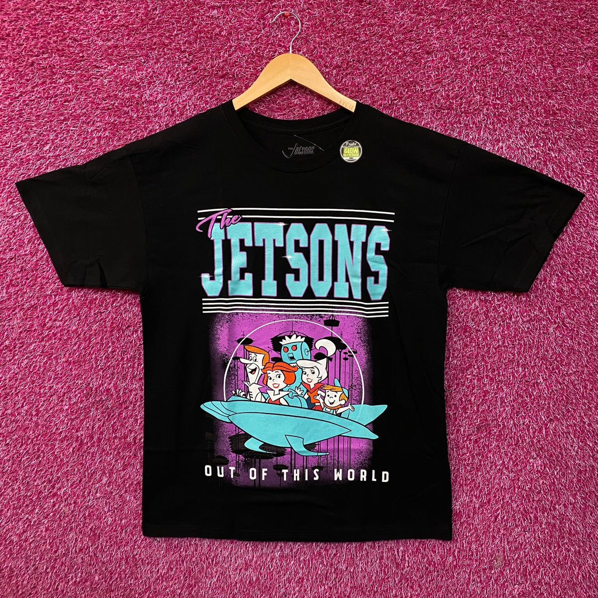 The Jetsons "Out Of This World" Glow In The Dark Graphic T-Shirt Large